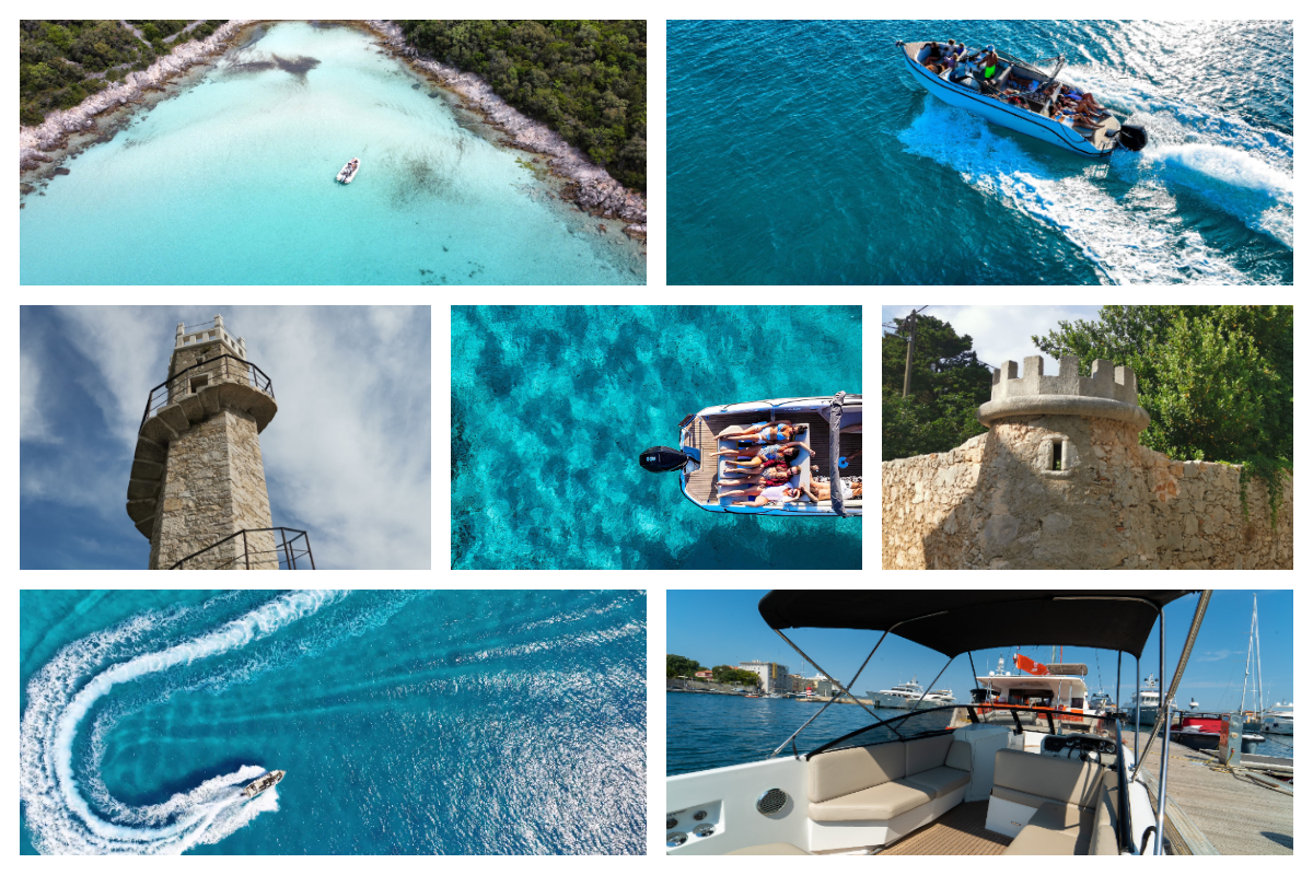 Private boat tour Silba & Olib turquoise magic – car-free Silba village, Toreta Tower, turquoise lagoons and Picigin beach game from Zadar